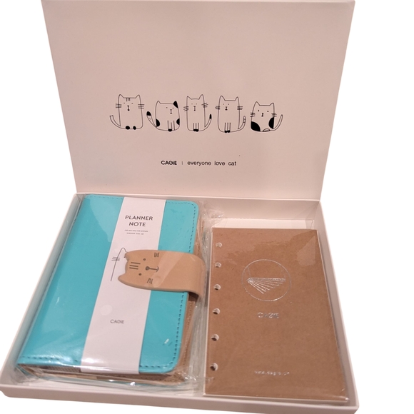 Other - Blue and Brown Cat Planner Set